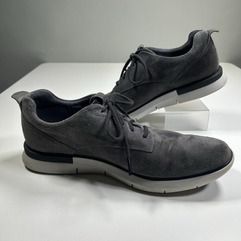 Cole Haan Grand OS C26361 Gray Suede Sneakers Men’s 9M Lace Casual